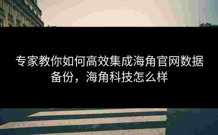 专家教你如何高效集成海角官网数据备份，海角科技怎么样