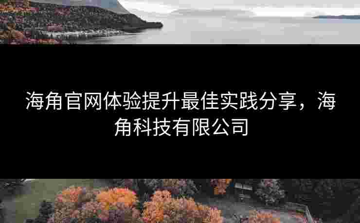 海角官网体验提升最佳实践分享，海角科技有限公司